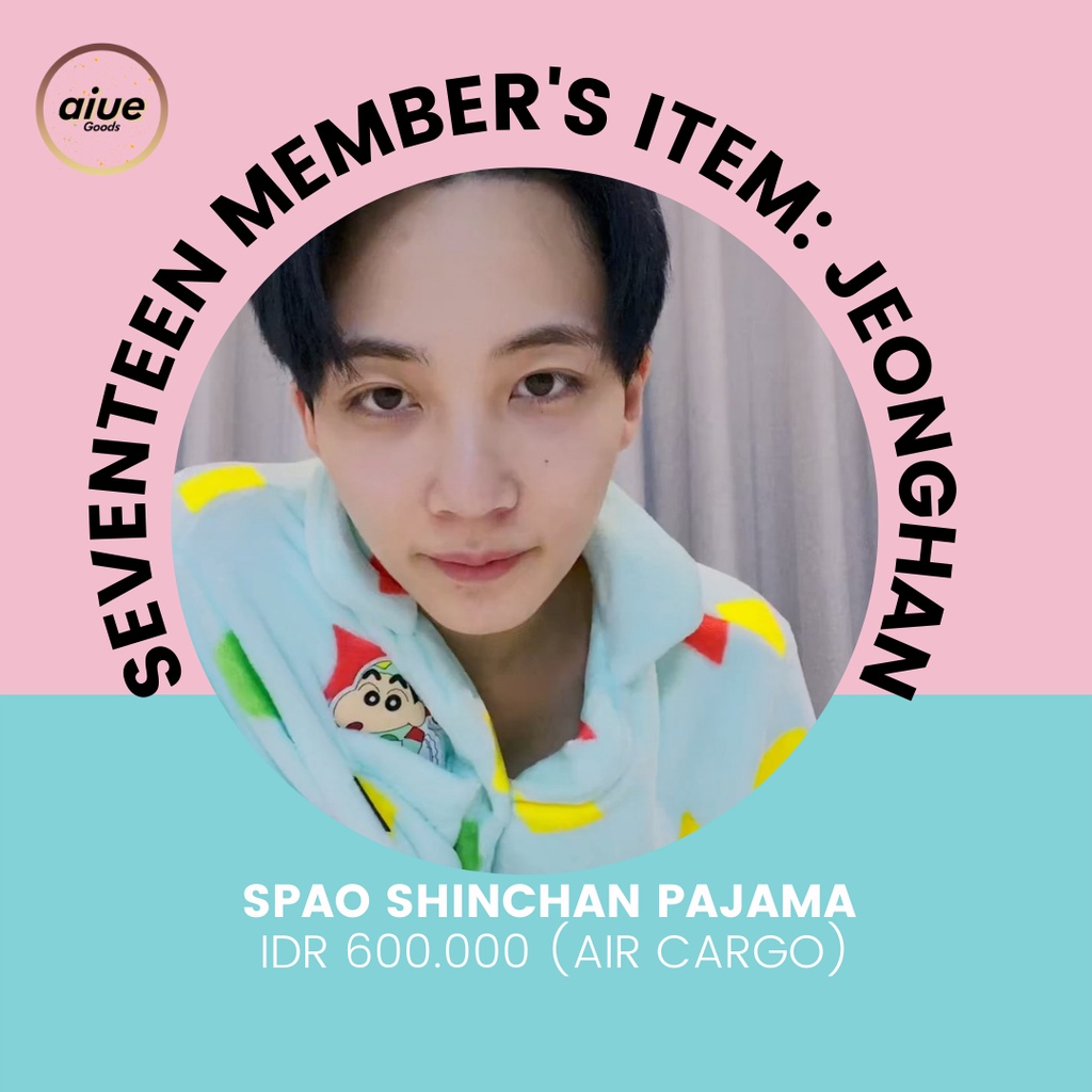 [CHAT DULU YA] SPAO SHINCHAN PAJAMA JEONGHAN SEVENTEEN
