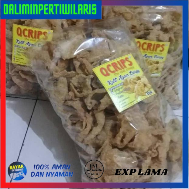 

( BISA COD ) Keripik Kulit Ayam Crispy kemasan 1 kg CUCI GUDANG [Kode 1|Kode 2|Kode 3|Kode 4|Kode