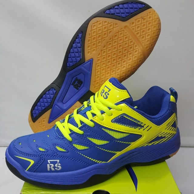 ORIGINAL RS Sirkuit 573 Blue Lemon Sepatu Badminton