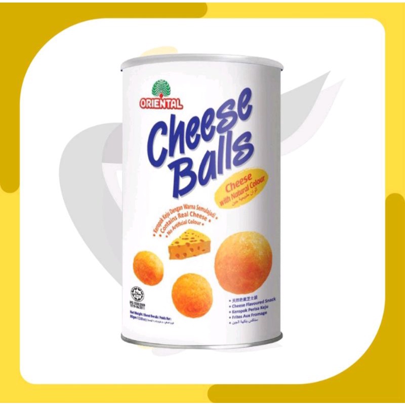 

Cheese Ball Kaleng 80 Gram Snack Oriental