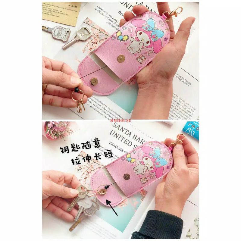 Gantungan dompet kunci motif sanrio key case