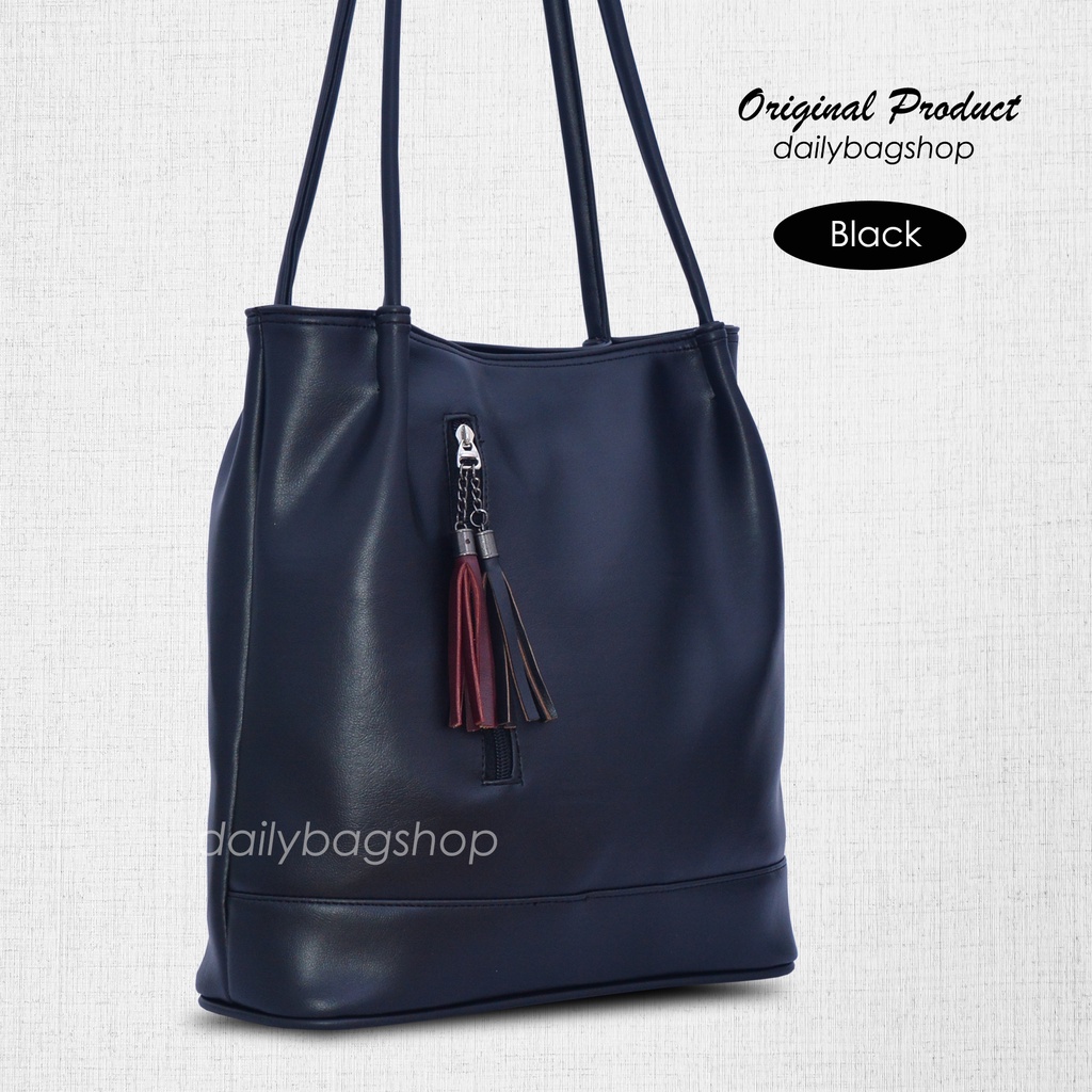 Tas Tote Wanita Remaja Terbaru Tote Bag Ootd Daily Devana Resleting Glossy Elegan Untuk Ke Kantor Bekerja Kuliah Ukuran Besar