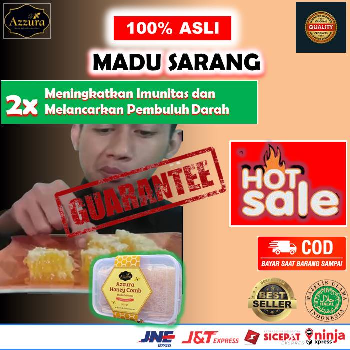 

Madu Sarang Asli Original 500gr Azzura Untuk Kesehatan Daya Tahan Imunitas Tubuh Nutrisi Otak DBD