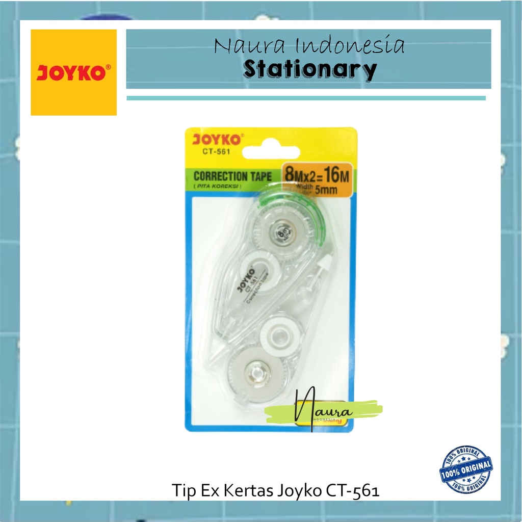

Tip Ex Kertas Joyko CT-561 | Correction Tape Pita Koreksi Joyko CT-561 | Tip Ex Pita Murah