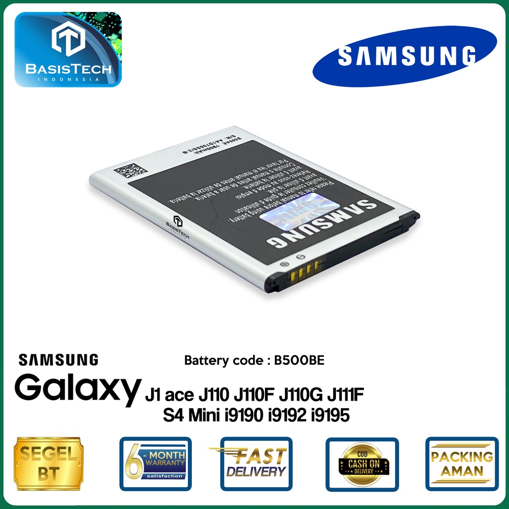 BATERAI SAMSUNG J1 ACE J111 J110 J110F J110G - S4 MINI i9190 i9192 i9195 - B500AE - ORI99