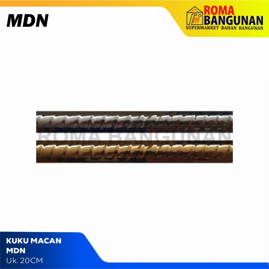 Kuku Macan Keramik / List Keramik Silver Ukuran 20CM