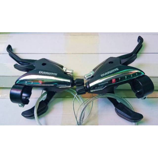Shifter Shimano 3 x 9 Speed Sepeda Gunung 1 Pair Tuas Rem Shifter MTB Sepasang Shimano Original