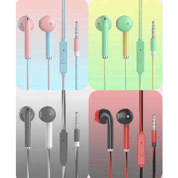 Headset/Handsfree Musik Double Colour Extra Bass+Mic