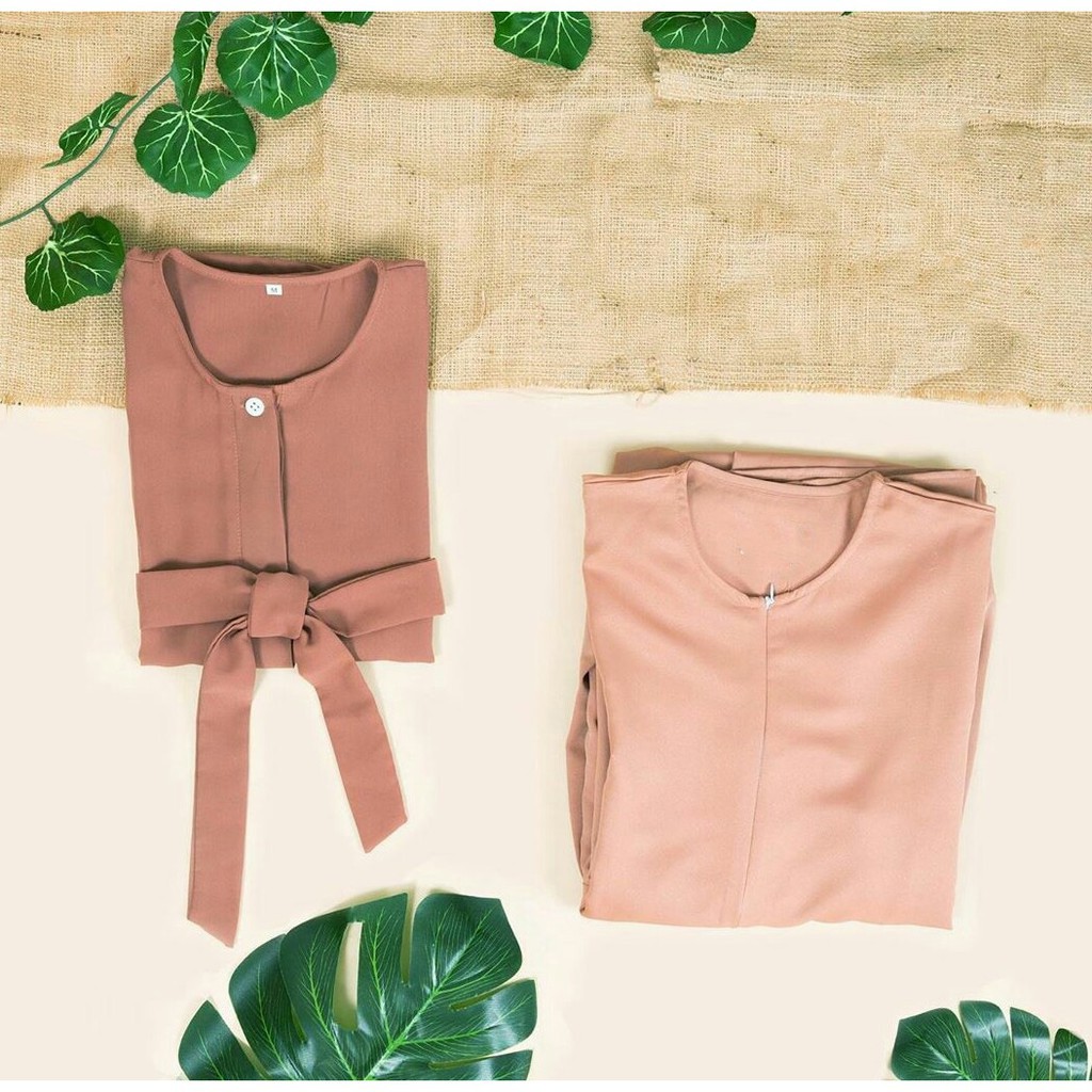 Arumi Set Size S M L XL | Gamis + Rompi Bahan Torri | Fashion Muslim