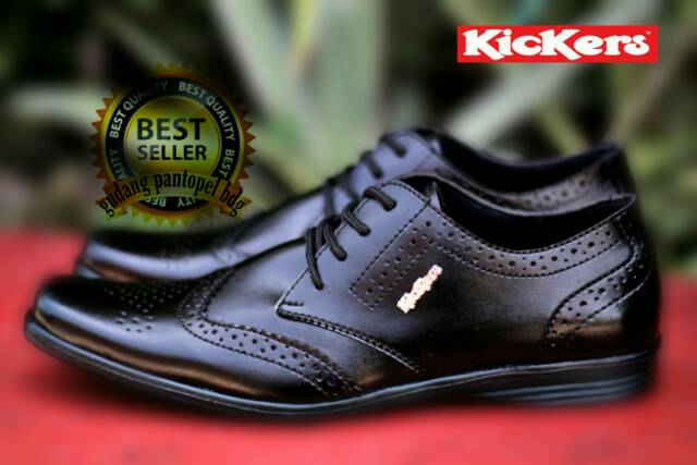 SEPATU KANTOR KICKERS PRIA KERJA FORMAL KEREN ELASTIC ZIP PREMIUM DINAS RESMI