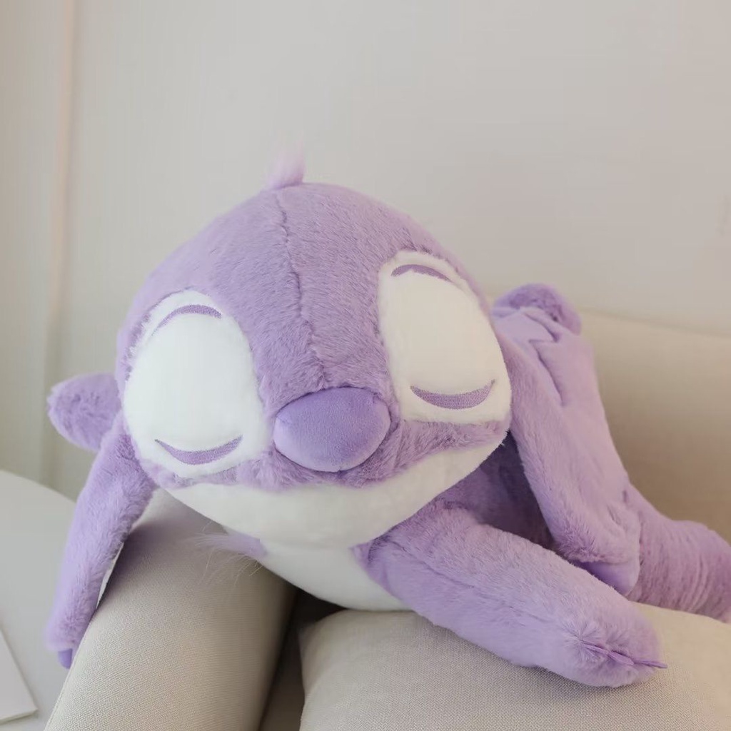 BONEKA LILO STITCH FLUFFY UNGU LILAC PURPLE PLUSH IMPOR