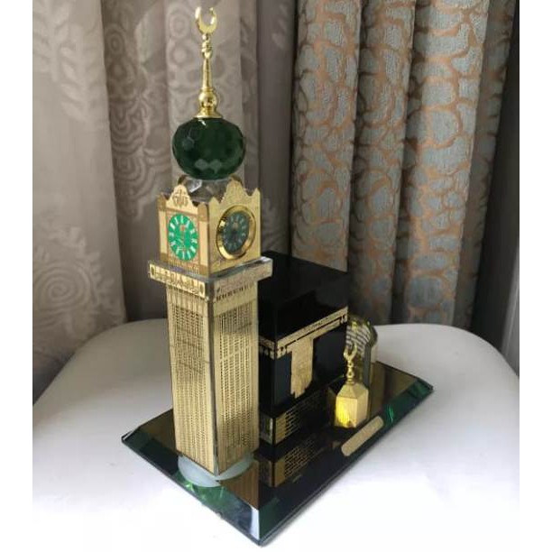 Promo Kristal Miniatur kabah Menara Jam Mekah  tower ( MH G0240 )