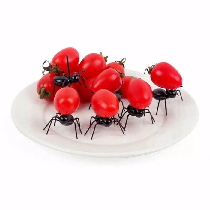 

New Arrival - Garpu Buah / Garpu Kue / 6 Pcs Set Ants Fruit Fork