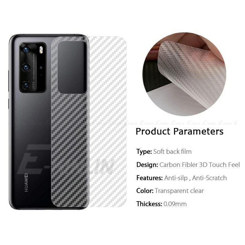 Skin Carbon Huawei P40/P40 Pro/P40 Pro+/P40 Lite/P50/P50 Pro  Antigores Back Cover