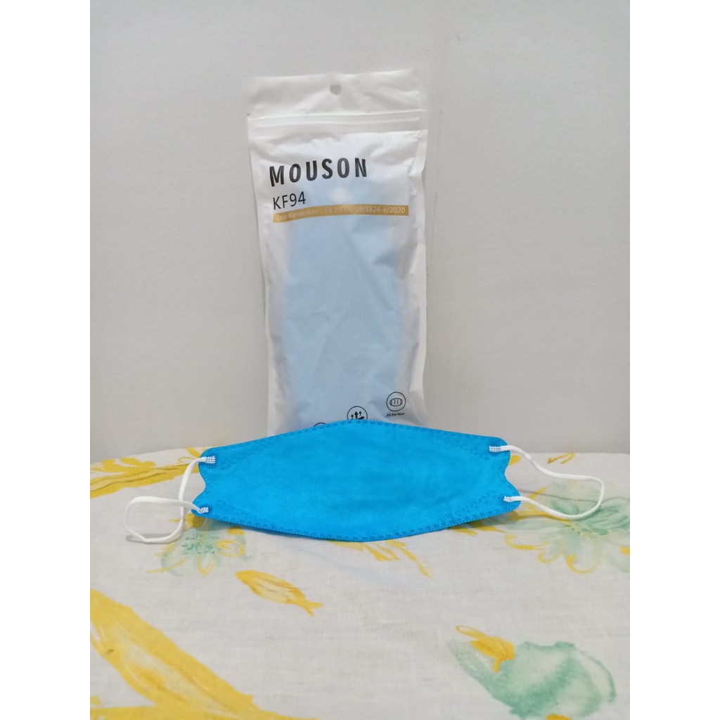 MASKER KF94 MOUSON 4 LAPIS / MASKER 4 PLY (ISI 10 PCS PER BUNGKUS)