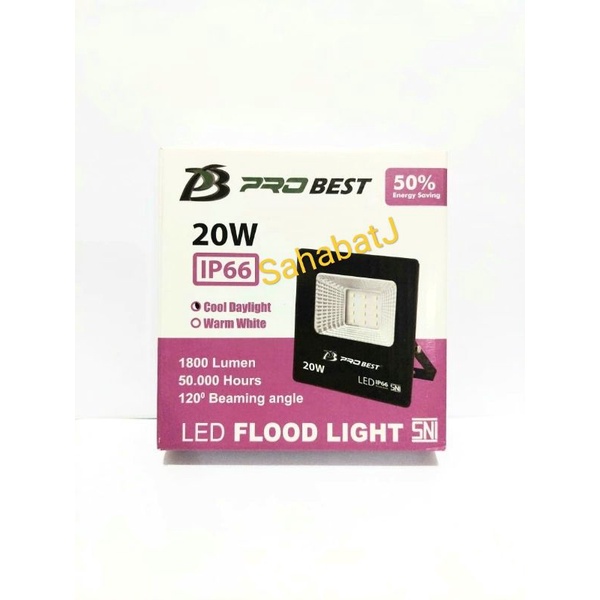 Lampu sorot 20w led / lampu tembak 20 watt / floodlight led 20w