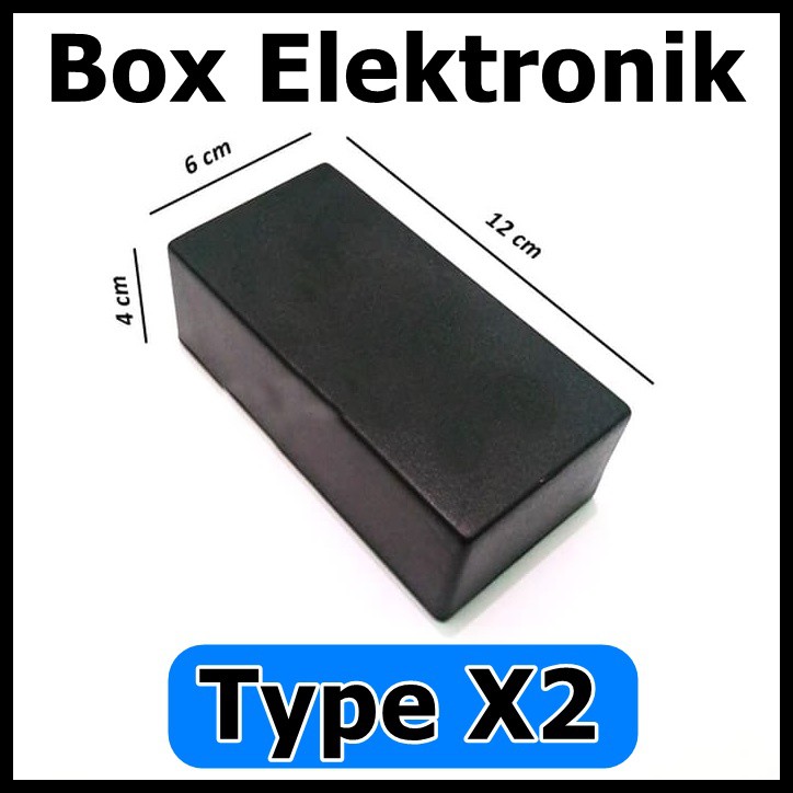 Box Plastik Hitam Type X2 Kotak Elektronik Project X 2