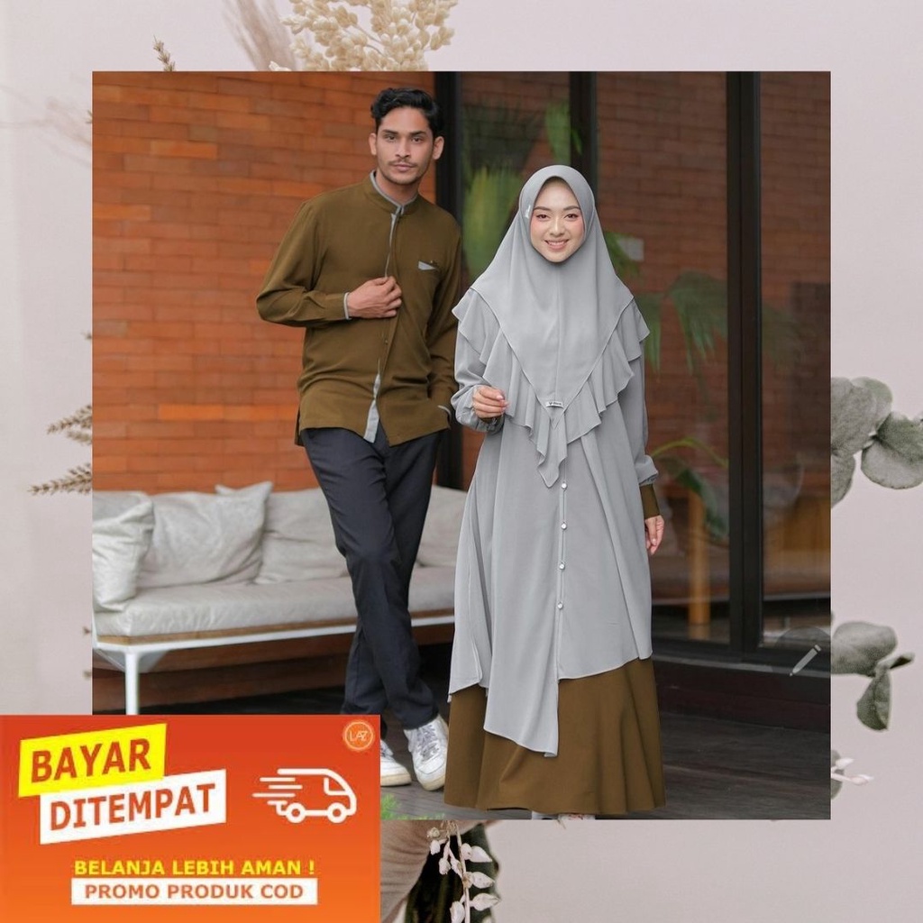 TERBARU ADA JUMBO PROMO COUPLE FATIMAH ALI BAJU MUSLIM DEWASA WANITA GAMIS COUPLE PASANGAN KEMEJA KO
