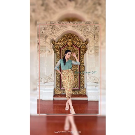 Kain Lilit x Naomi hijau tosca
