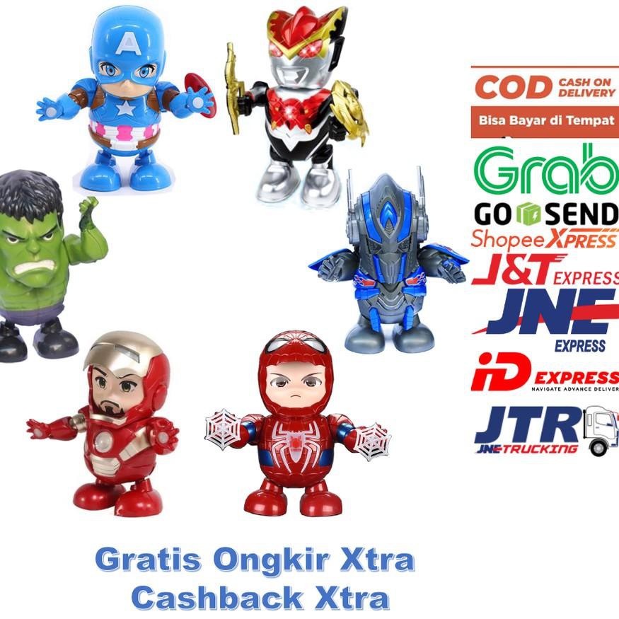 ✻ Dance Hero/Robot Dance Joget Ironman, Bumbleebee, Captain America,hulk,batman,ultraman,optimus pri