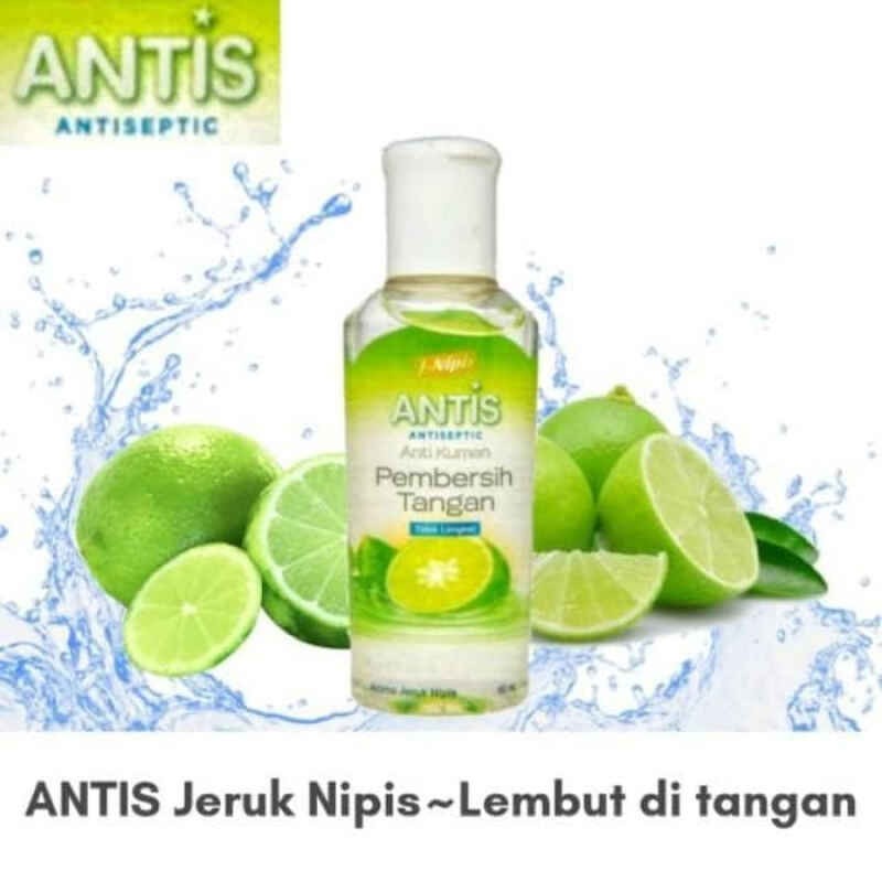 ANTIS Hand gel Jeruk Nipis 60 ml (Tidak Bisa kirim ke luar pulau dengan JNT