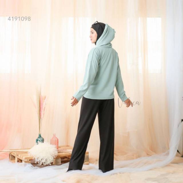 SALMA HODIE~LD 118 CM FIT TO XL ~BAHAN KULIT JERUK