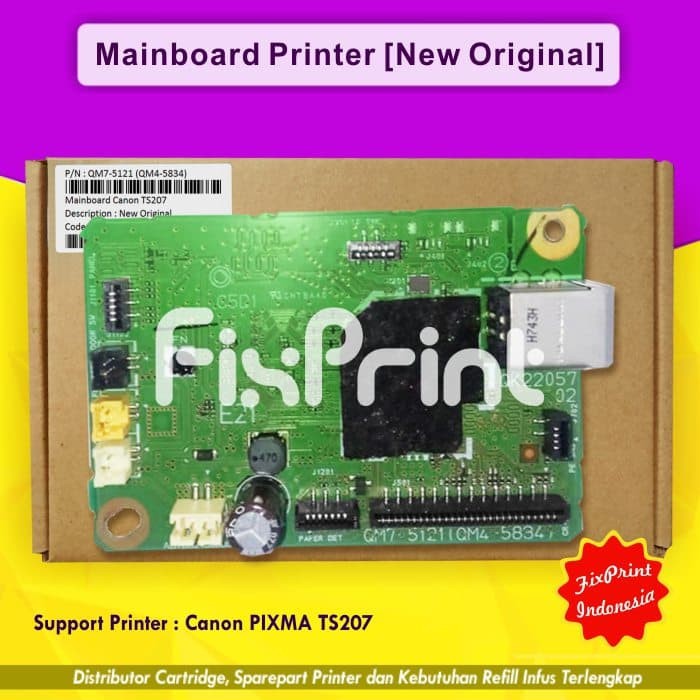 Mainboard Printer Canon TS207 Board Motherboard TS-207 Original FPJNew1788