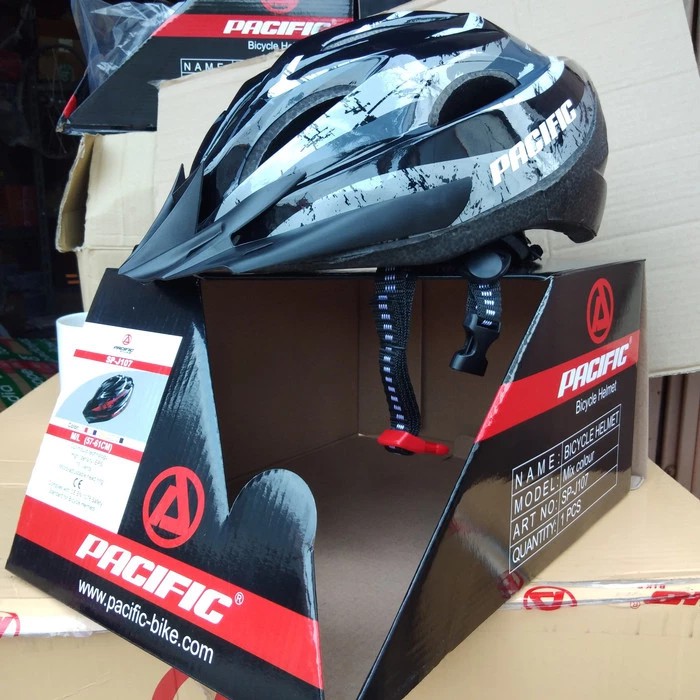 helm Pacific helm sepeda pacific - Merah