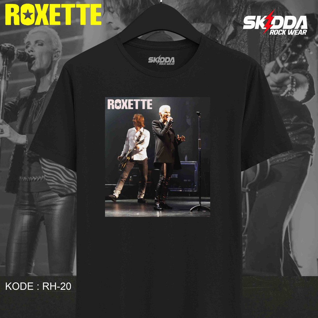 T Shirt Kaos Band ROXETTE - RH20 - Premium Black NSA