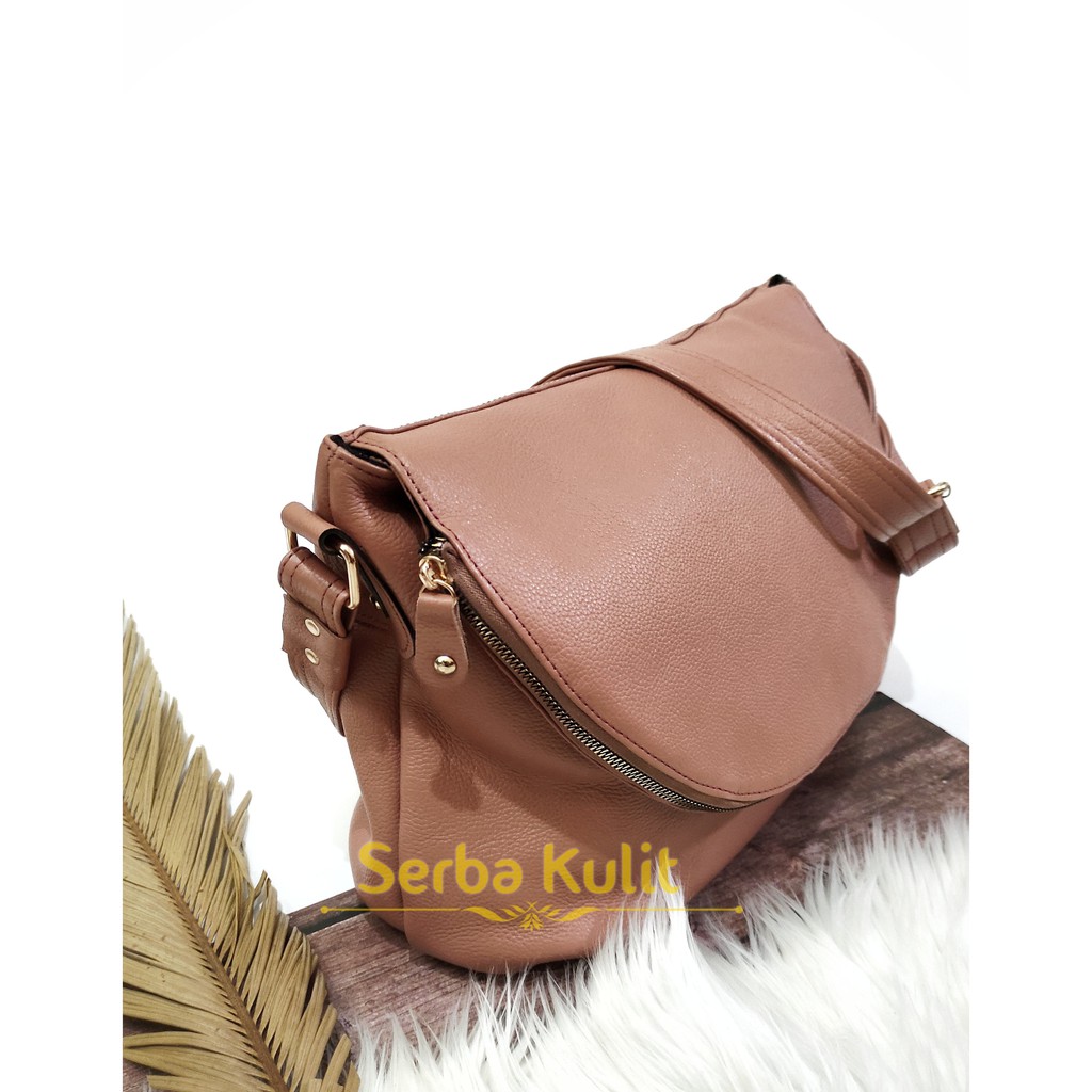 Tas Selempang Wanita Kulit Asli Garut Besar