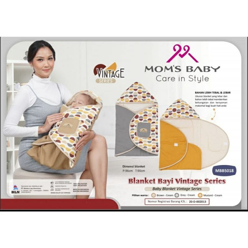 Mom's Baby MBB5018 Blanket Vintage Series