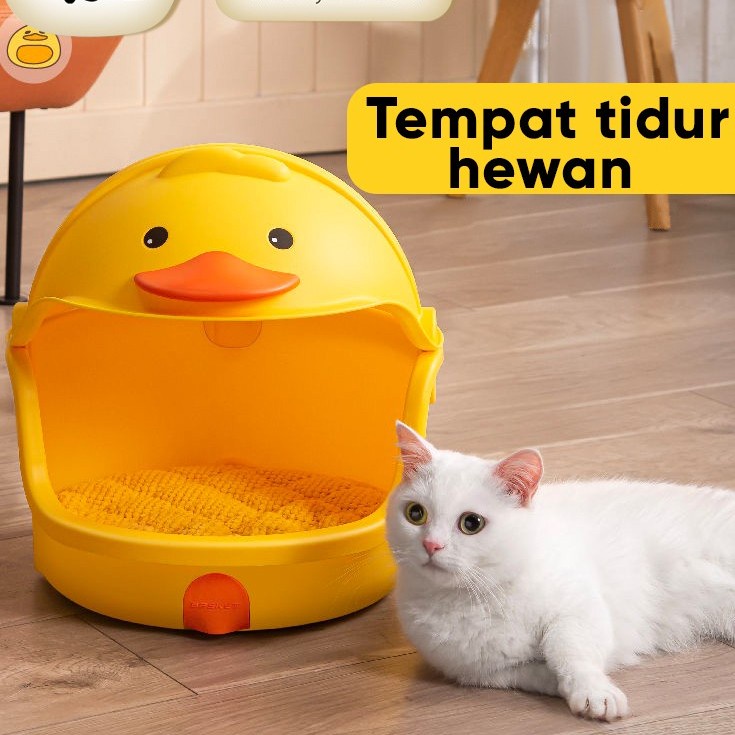 Cat house - tempat tidur kucing model bebek Nyaman set