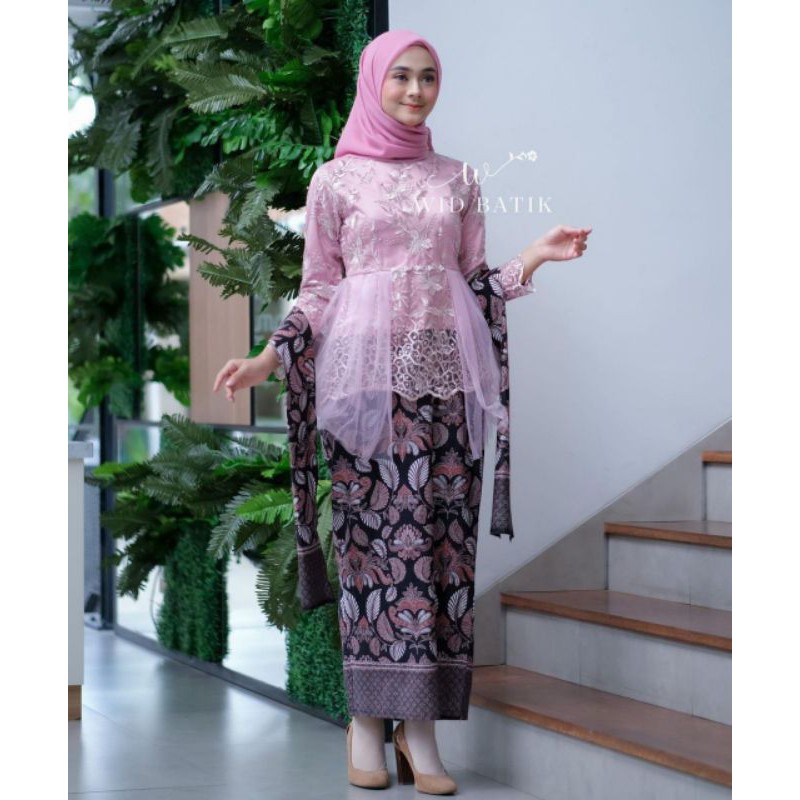 WIDBATIK SET COUPLE KEBAYA MODERN | KEBAYA BRUKAT | BAJU LAMARAN | PESTA | KAPEL | AKITA.ID WIDBATIK-1