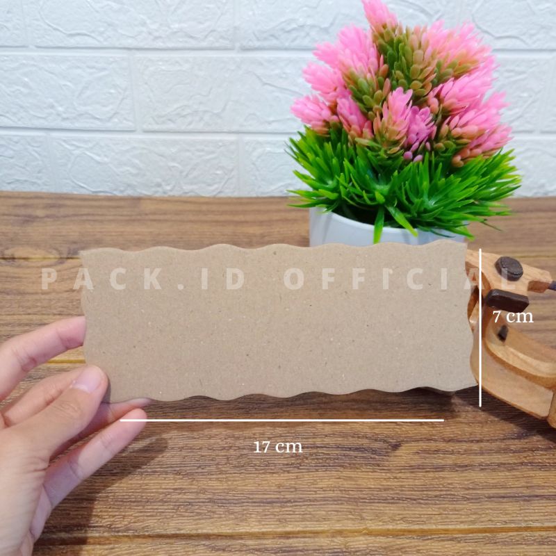 

LABEL UCAPAN MOTIF GELOMBANG 17x7 CM KERTAS KRAFT POLOS