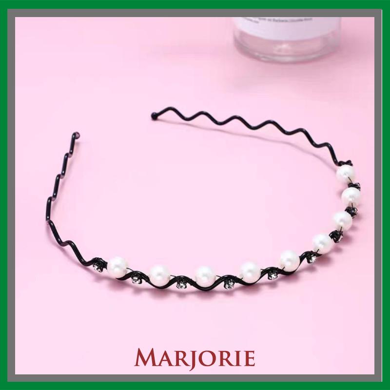 Mutiara Jepit Rambut  Bando Berlian  Gaya Korea Wanita Headband Aksesoris Rambut-MJD