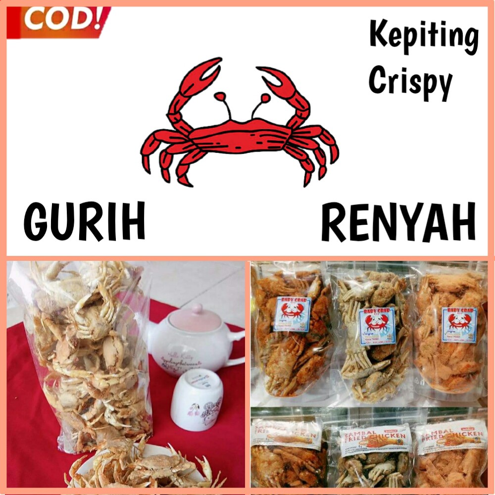 

kepiting crispy kepiting goreng baby crab