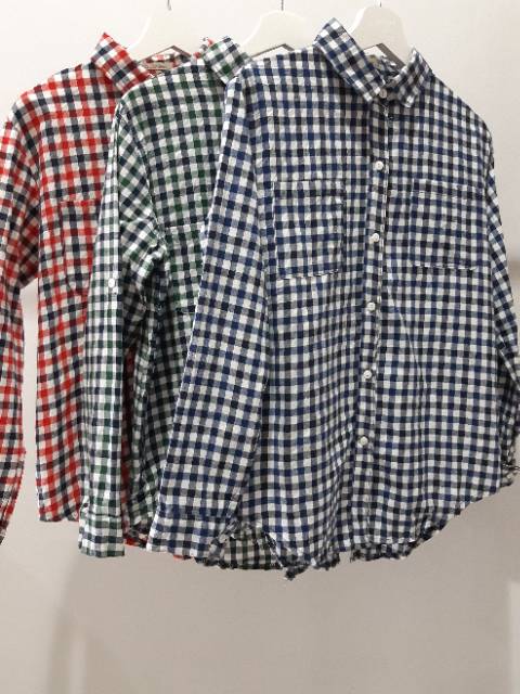 DDC23006 K315 - Square Shirt (Import) bahan flanel import