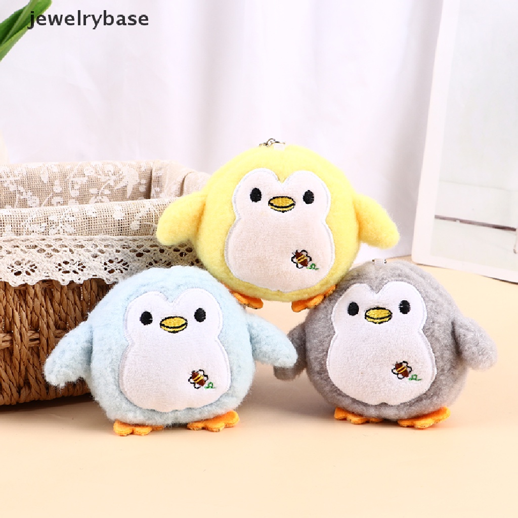(jewelrybase) Gantungan Kunci Boneka Penguin Bahan Plush Ukuran 9cm