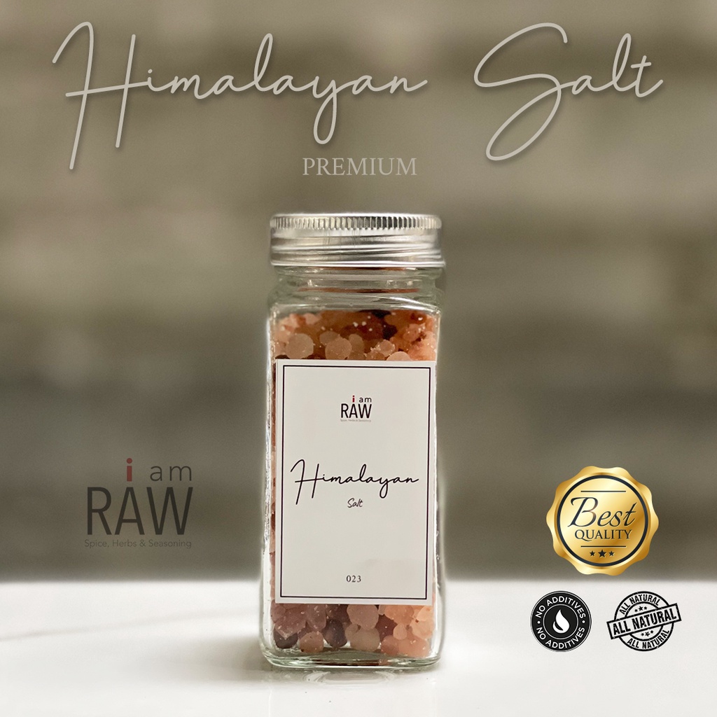 

IAM RAW GARAM HIMALAYA 125gr | NATURAL PINK HIMALAYAN SALT CRYSTAL 125gr