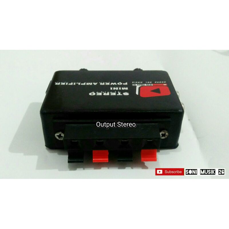 Ampli Mini Stereo Suara Ngebass (Mantap Joz)