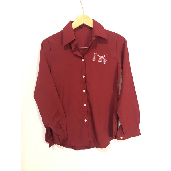 Kemeja Wanita Kemeja Merah Kemeja Import CASR275