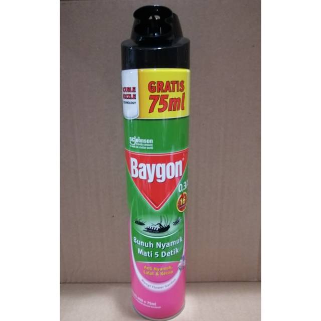 Baygon Flower Garden 600+75ml Double Nozzle