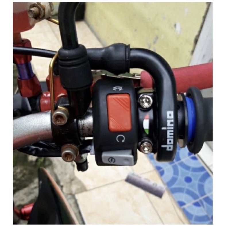 Gas Spontan Domino 2 kabel Gas Spontan crf 150 KLX plus Saklar on off Starter model KTC