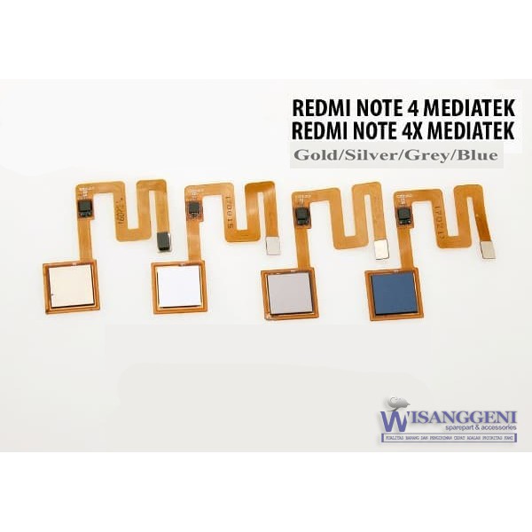 Flexible Fingerprint - Finger Print - Touch ID Redmi Note 4 - 4X Mediatek Original