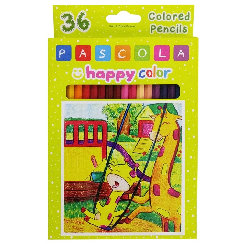 

Pascola - Happy Color Pencil 36 FL (Pensil Warna Isi 36 / Set)