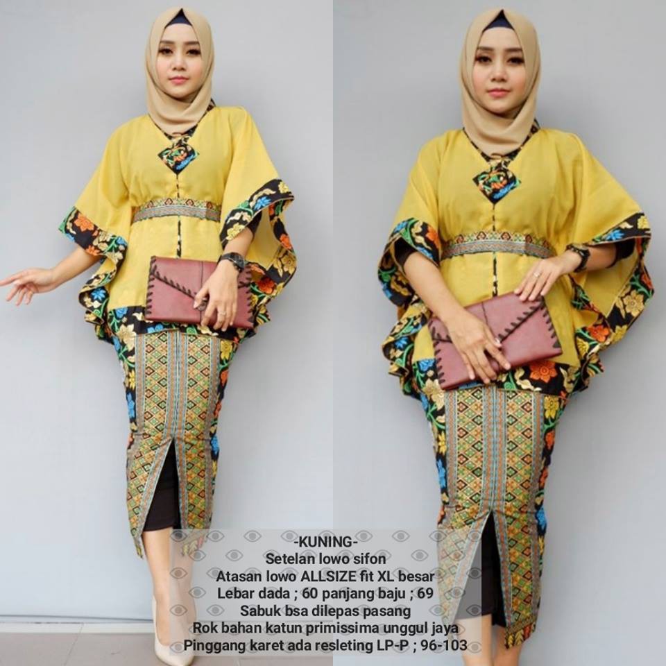 GB 266 Setelan kebaya batik wanita