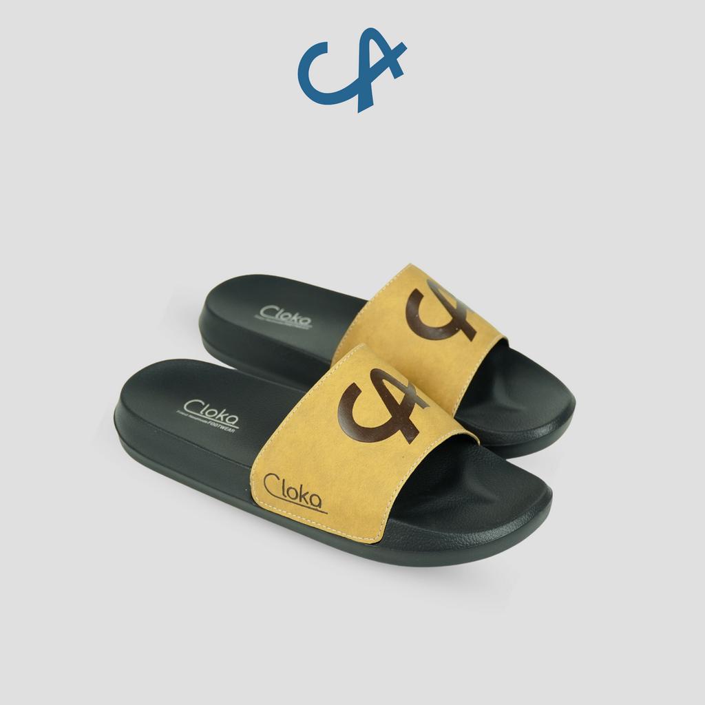 Sandal Slide Pria Distro Cloka Brych Sendal Karet Anti Air Kasual Santai Slop Anti Slip for Men Slipppers