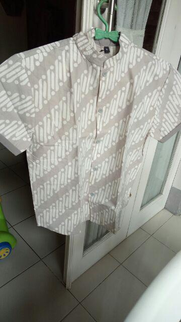Kemeja Batik Anak Abu-abu Series