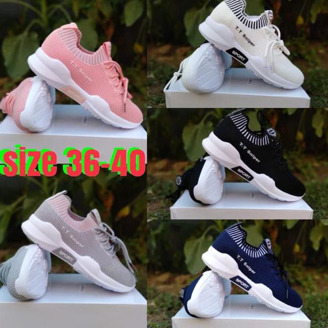 Barang Berkualitas sepatu TT sniper cewek olahraga joging senam aerobik fitnes CUCI GUDANG