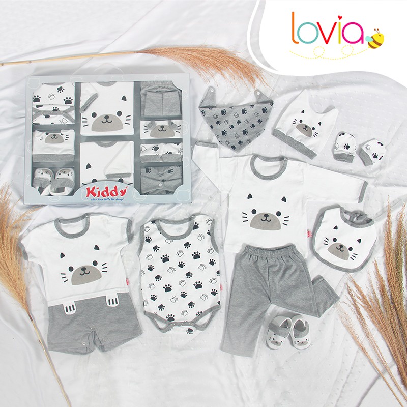 Kiddy Baju Set Bayi / Baby Gift Set / Kado Lahiran Free Kertas Kado Dan Ucapan / 12007